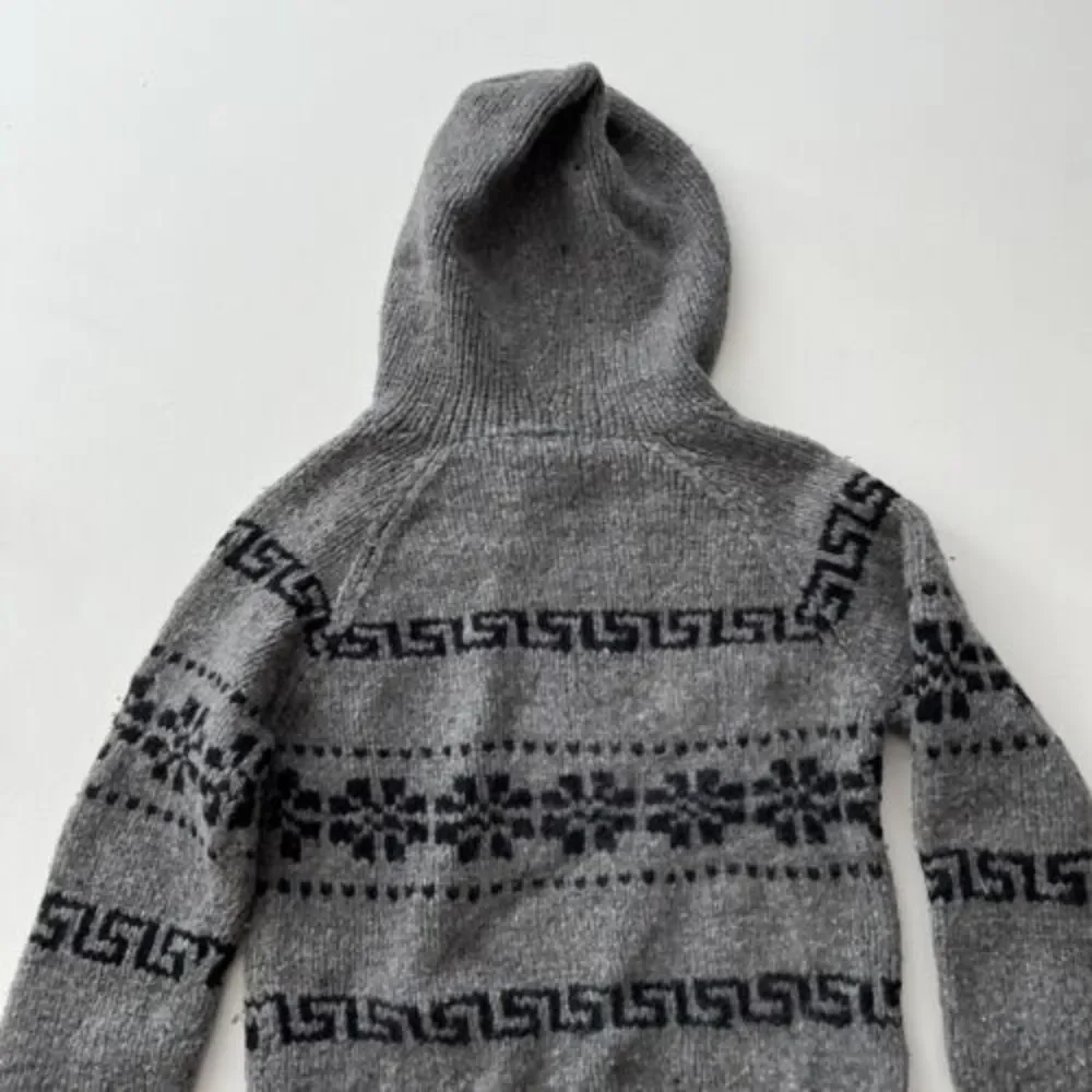 Vintage GAP Hand Knit Cowichan Full Zip Cardigan Sweater Size Medium 90s - Picture 10 of 10